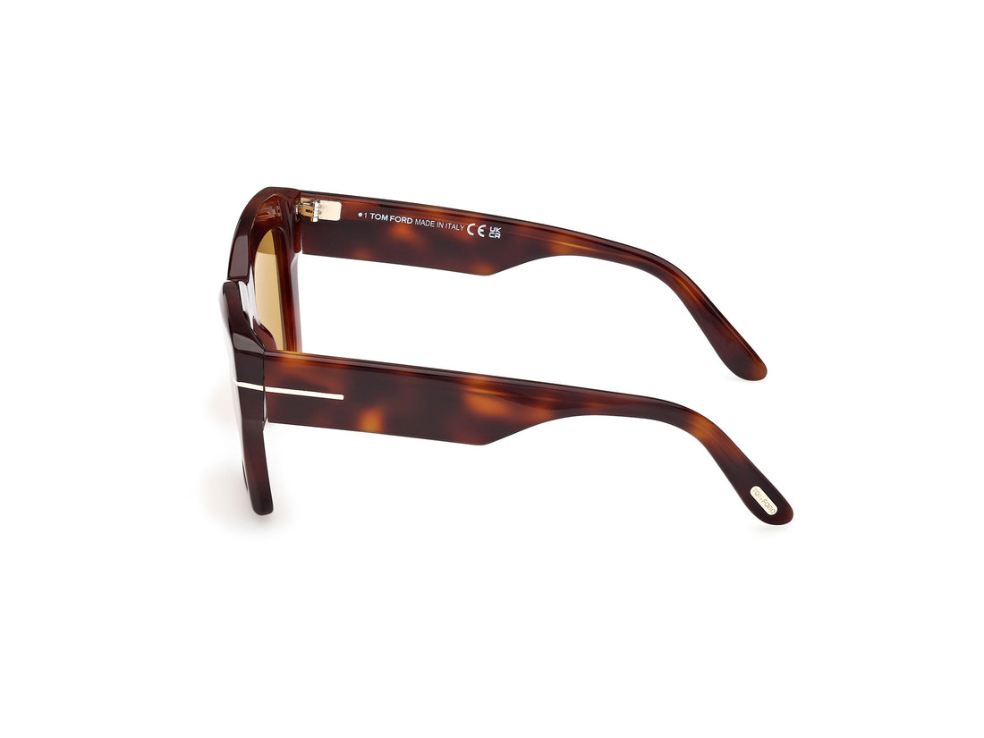 Gafas de sol tom ford ft1191 luna 53e havana butterfly femenino talla 52mm - Vista de detalle