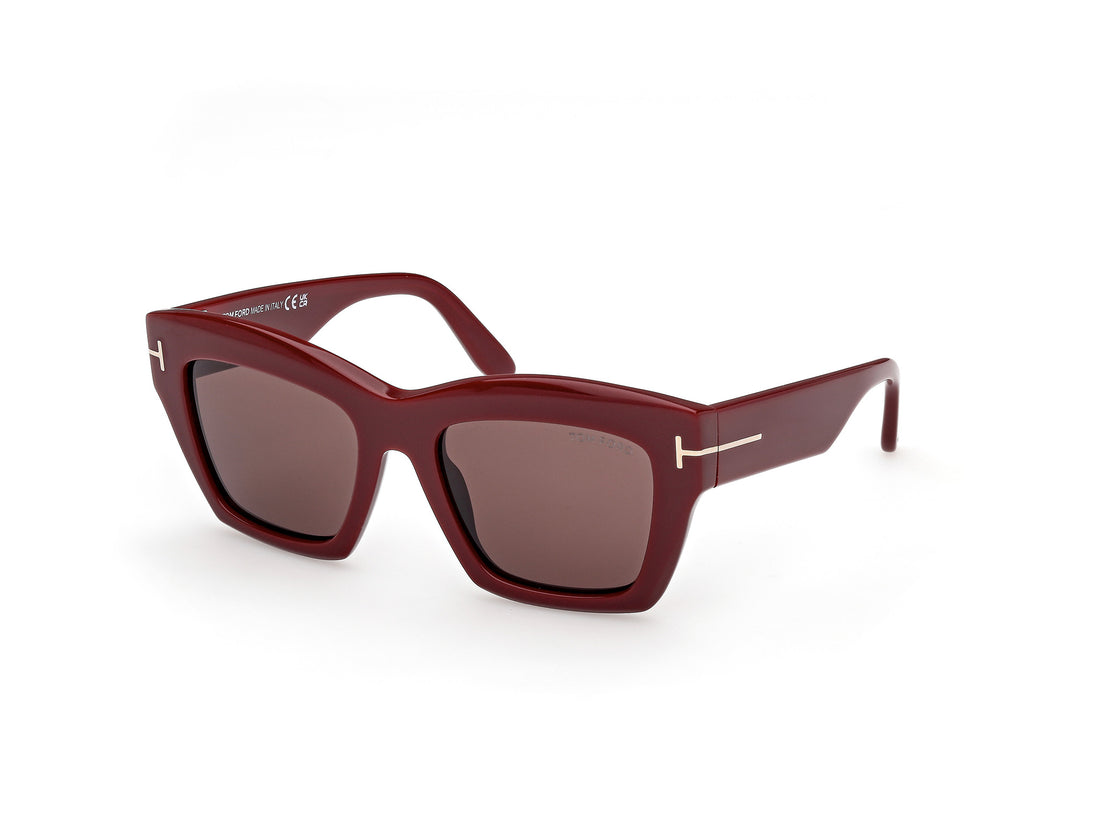 Gafas de sol tom ford ft1191 luna 69e bordeaux butterfly femenino talla 52mm - Vista principal