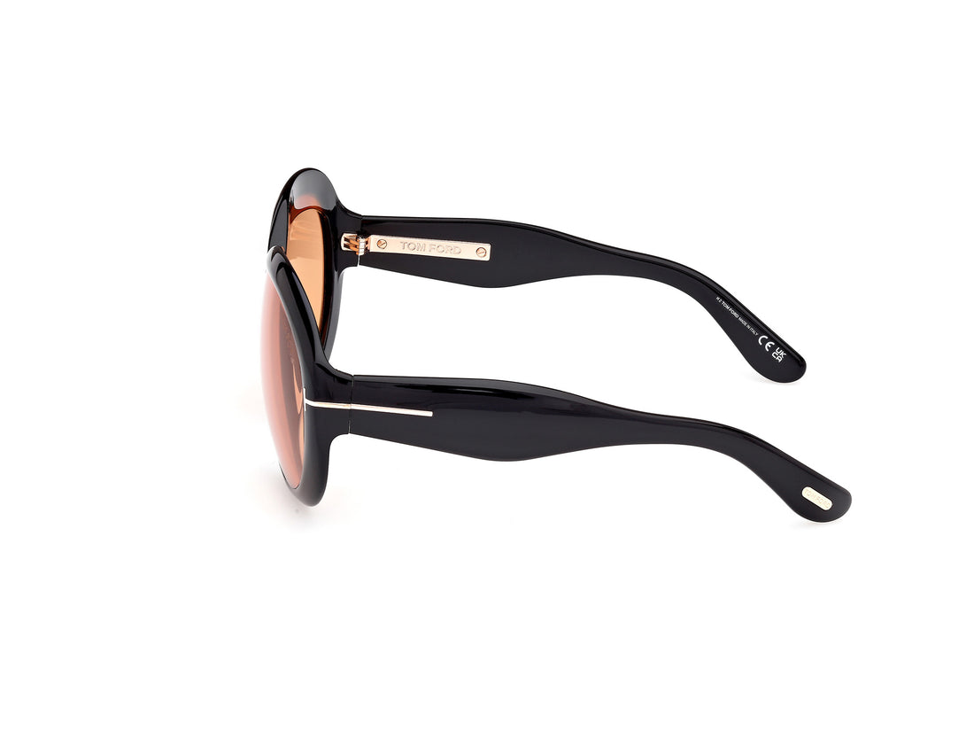 Gafas de sol tom ford ft1193 angellica 01e negro round femenino talla 58mm - Vista de detalle