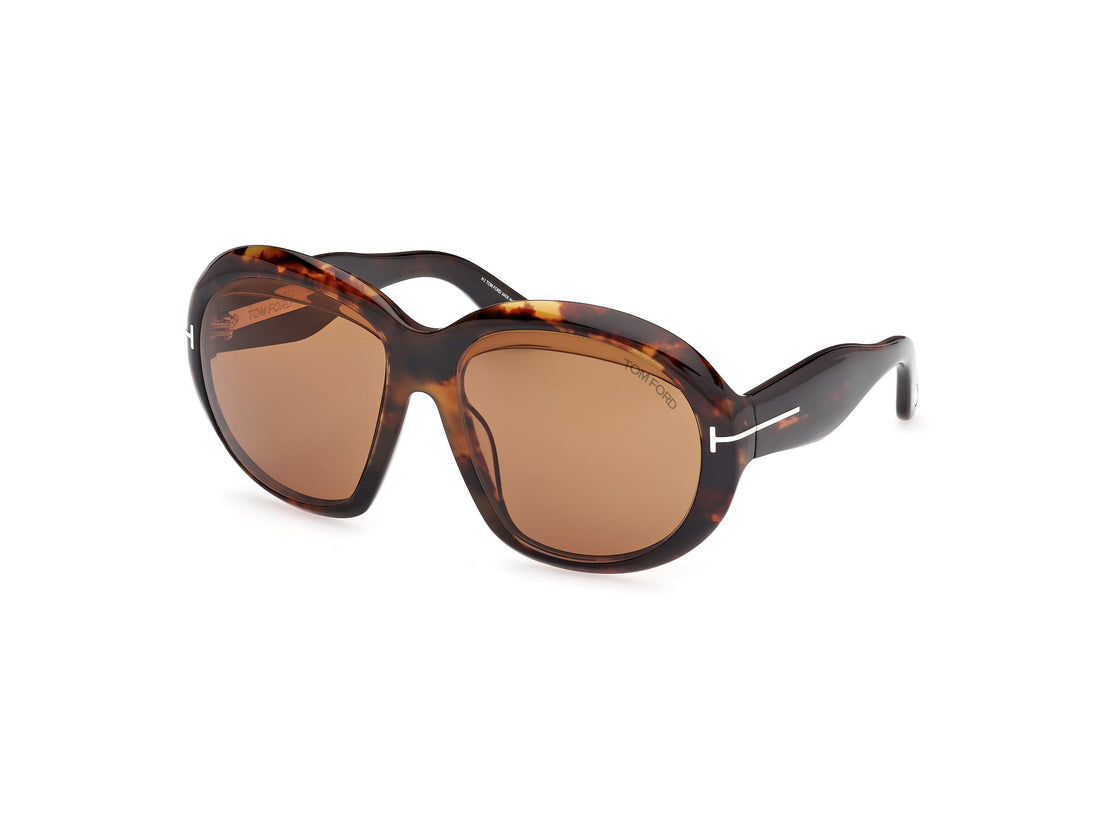 Gafas de sol tom ford ft1193 angellica 52e havana round femenino talla 58mm - Vista principal