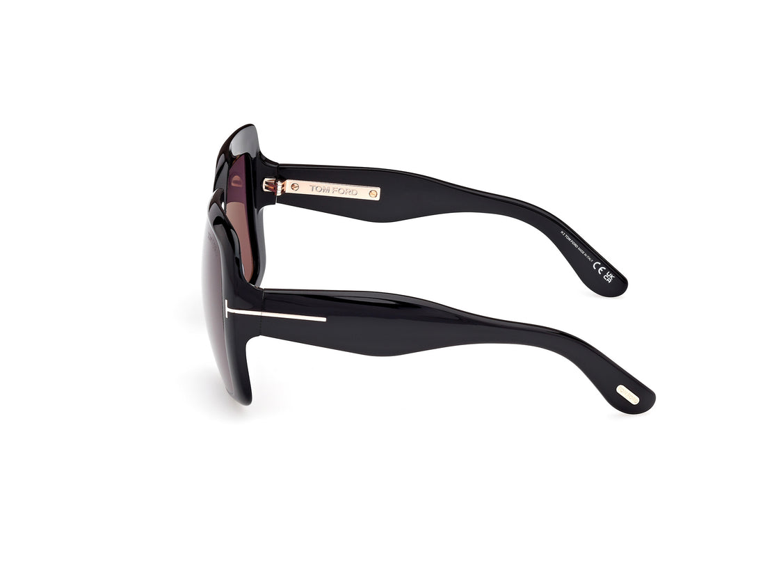 Gafas de sol tom ford ft1194 aurora 01a negro square femenino talla 55mm - Vista de detalle