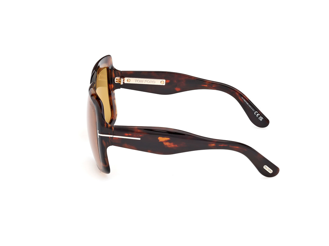 Gafas de sol tom ford ft1194 aurora 52e havana square femenino talla 55mm - Vista de detalle