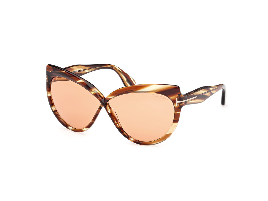 Gafas de sol tom ford ft1196 beatrice 53e havana butterfly femenino talla 65mm - Vista principal