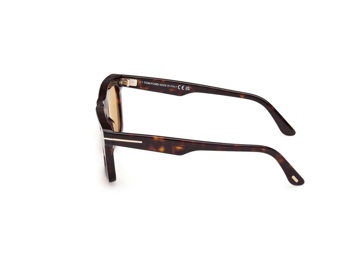 Gafas de sol tom ford ft1207 lelio 52e havana square masculino talla 52mm - Vista de detalle