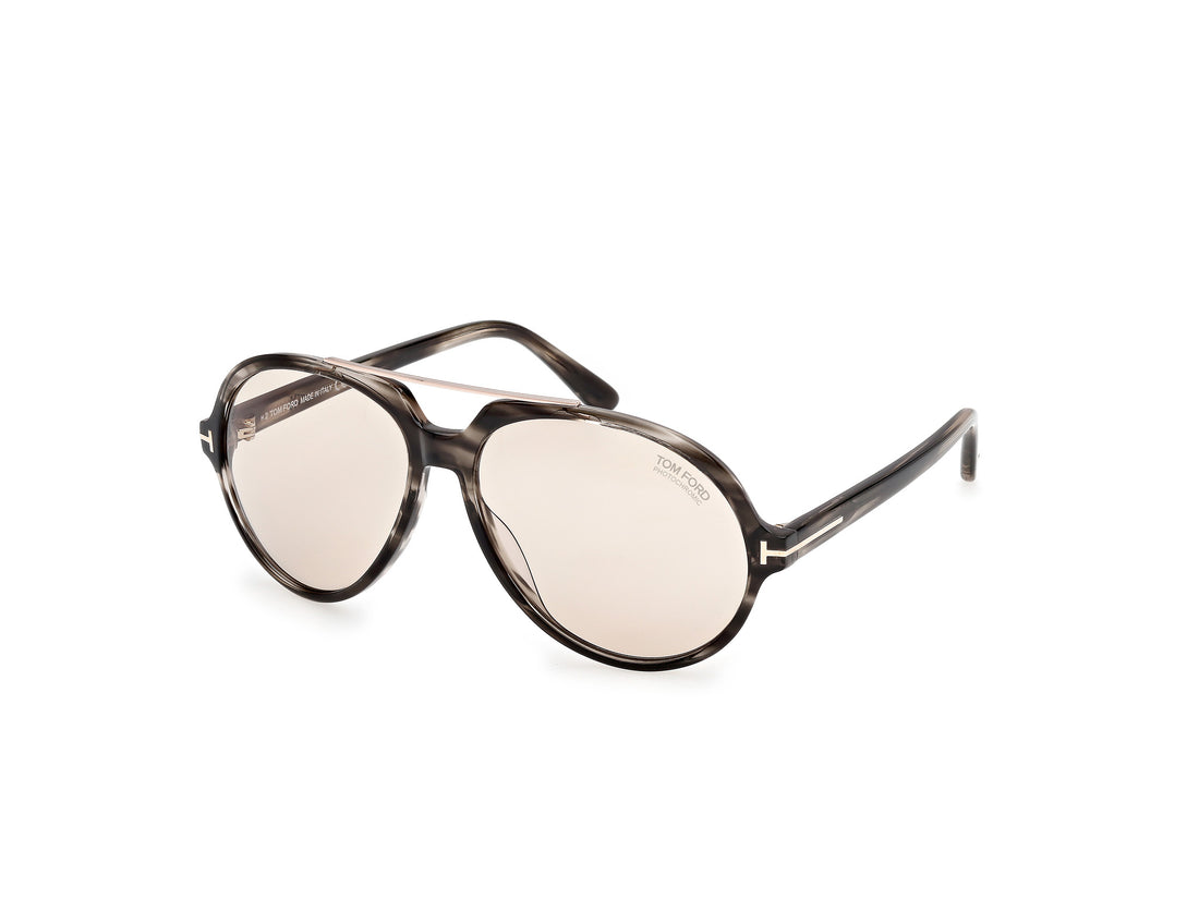 Okulary przeciwsłoneczne tom ford ft1210 aalto 56e havana pilot masculino rozmiar 59mm - Widok główny