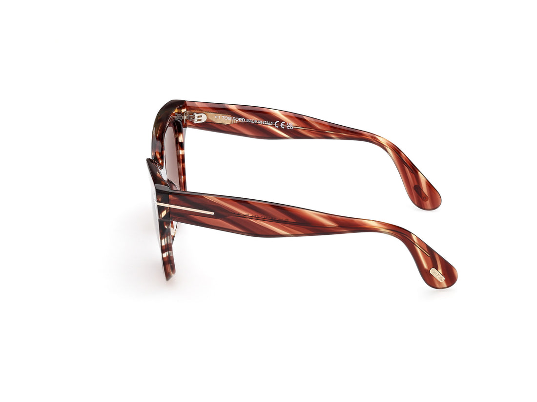Sonnenbrillen tom ford ft1217 elvira 55t havana butterfly femenino größe 55mm - Detailansicht