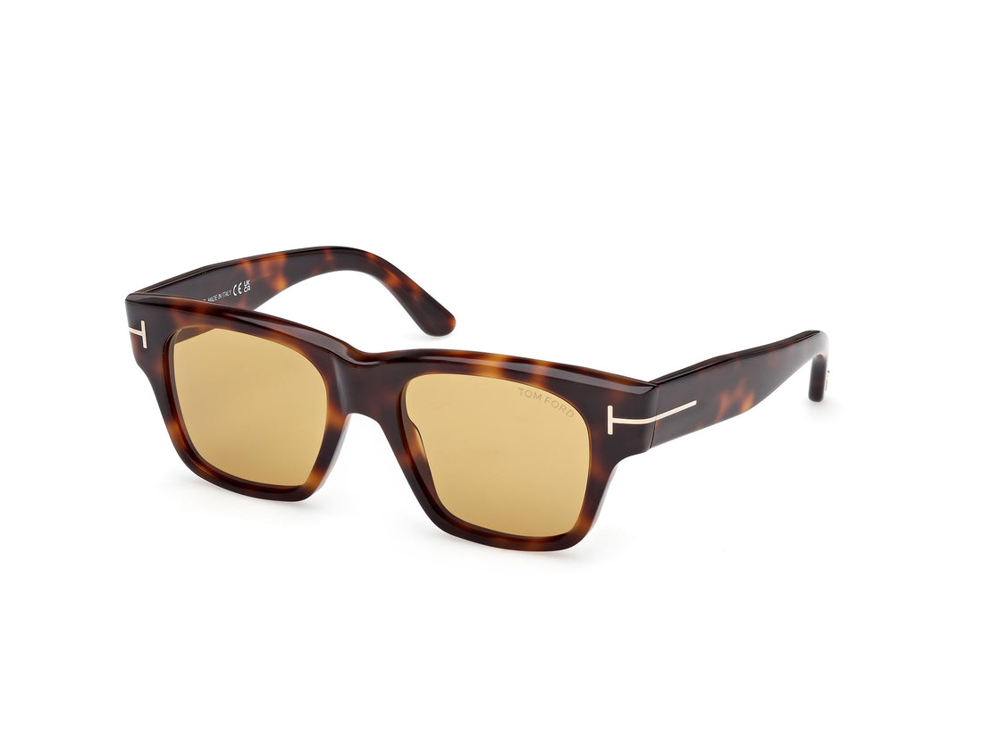 Sonnenbrillen tom ford ft1280 53e havana square masculino größe 53mm - Hauptansicht