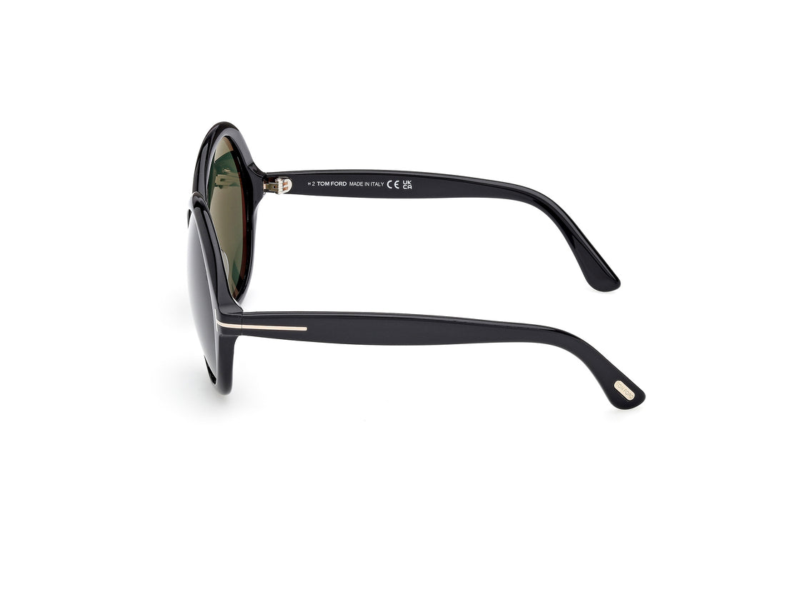 Occhiali da sole tom ford ft1282 annabelle-02 01n negro round femenino taglia 60mm - Vista dettagliata