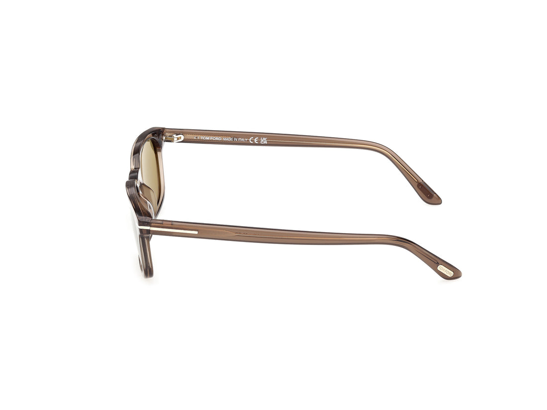 Sunglasses tom ford ft1300 miles-02 45n marron rectangular masculino size 53mm - Detailed view