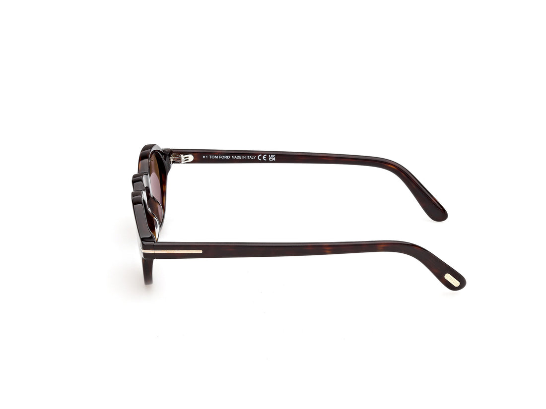 Occhiali da sole tom ford ft1332 aristotele-02 52j havana oval masculino taglia 48mm - Vista dettagliata