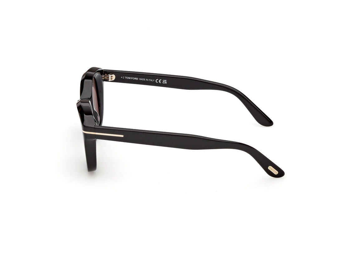 Gafas de sol tom ford ft1344 nika-02 01a negro round femenino talla 49mm - Vista de detalle