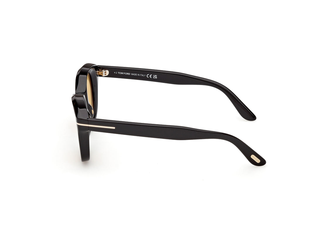 Occhiali da sole tom ford ft1344 nika-02 01e negro round femenino taglia 49mm - Vista dettagliata