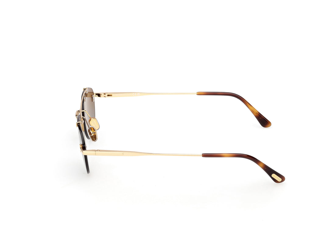 Sonnenbrillen tom ford ft1356 astor-02 30f dorado pilot unisex größe 55mm - Detailansicht