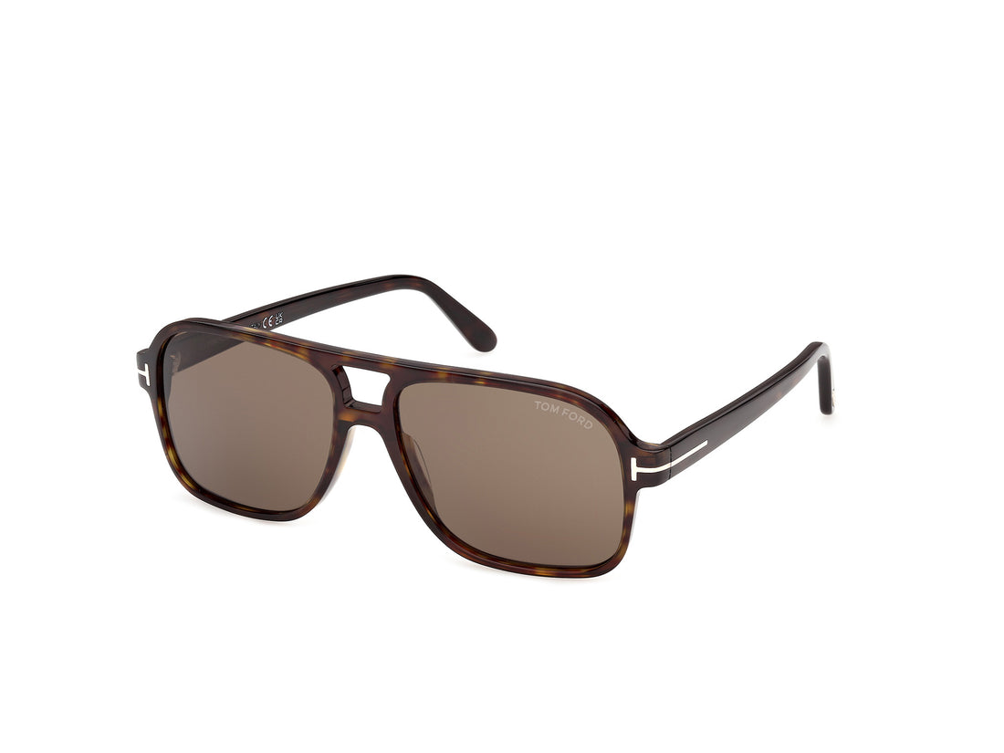 Lunettes de soleil tom ford ft1406 madison-02 52j havana navigator masculino taille 60mm - Vue principale