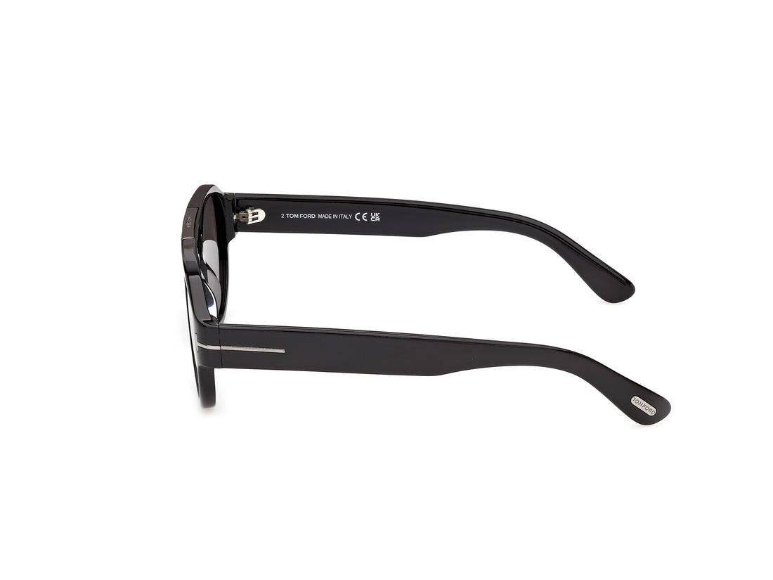 Lunettes de soleil tom ford ft1407-n pablo-02 01a negro pilot masculino taille 52mm - Vue détaillée