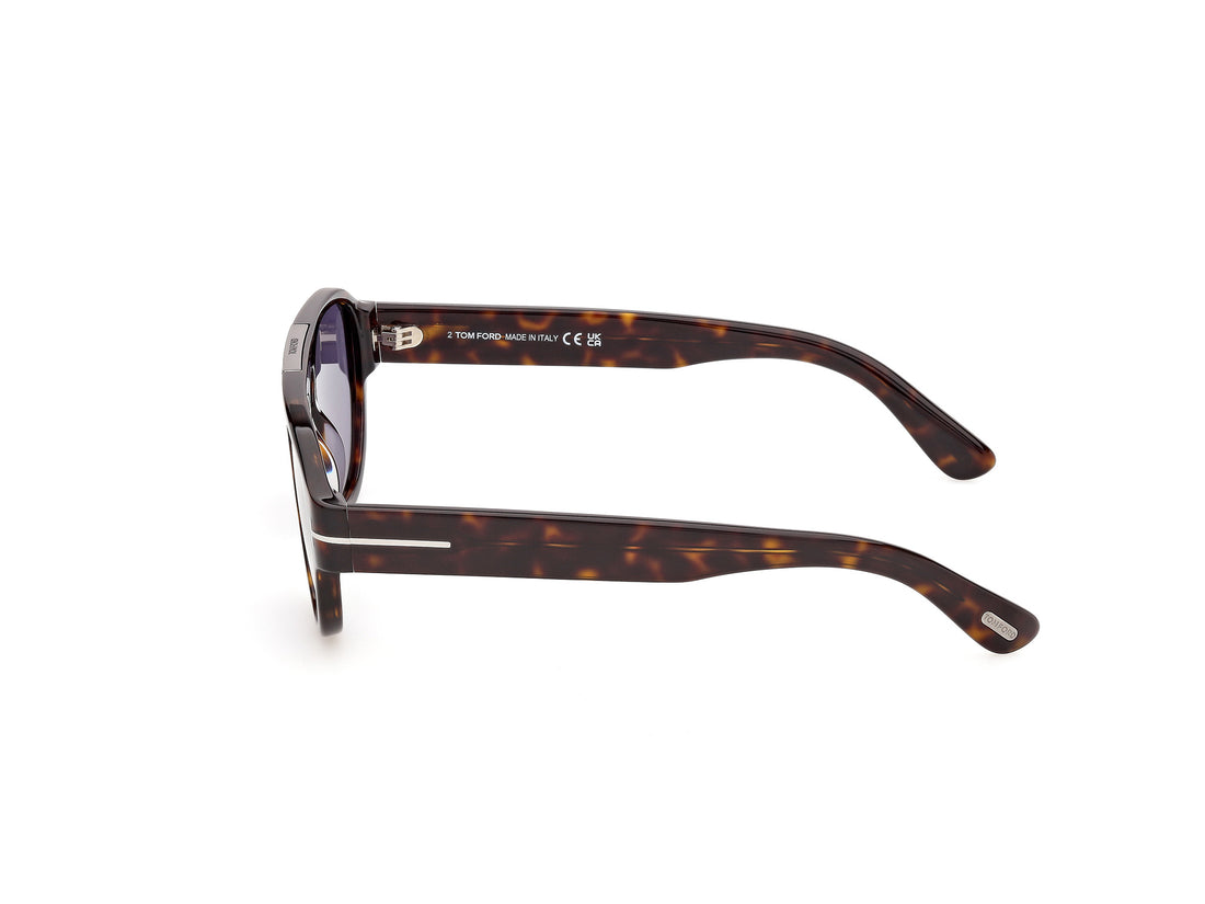 Lunettes de soleil tom ford ft1407 pablo-02 52v havana pilot masculino taille 52mm - Vue détaillée