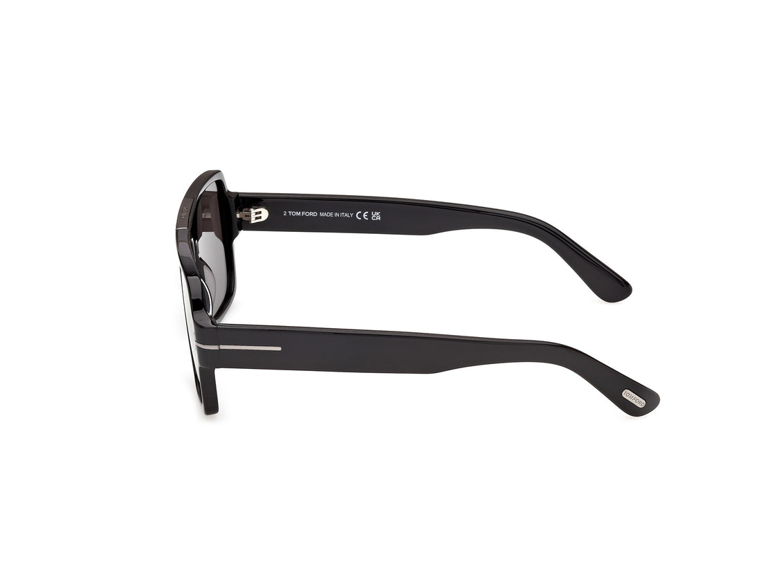 Lunettes de soleil tom ford ft1408-n sean-02 01a negro navigator masculino taille 57mm - Vue détaillée