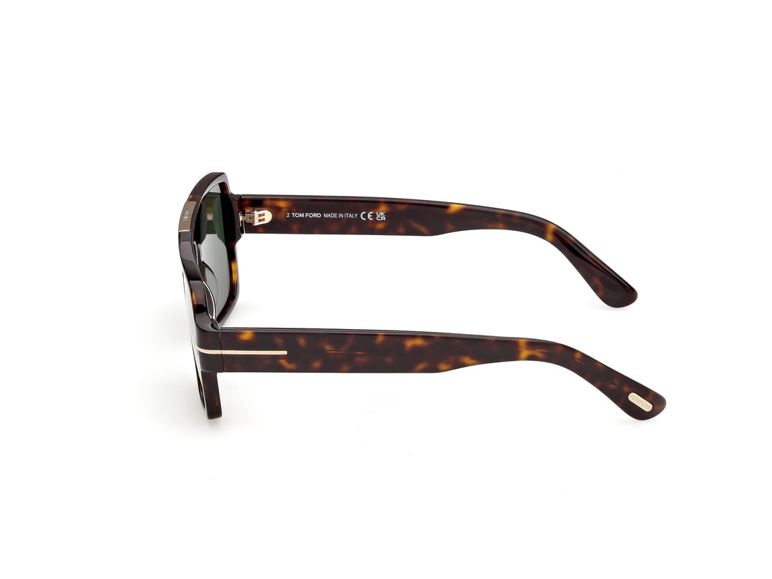 Lunettes de soleil tom ford ft1408 sean-02 52n havana navigator masculino taille 57mm - Vue détaillée