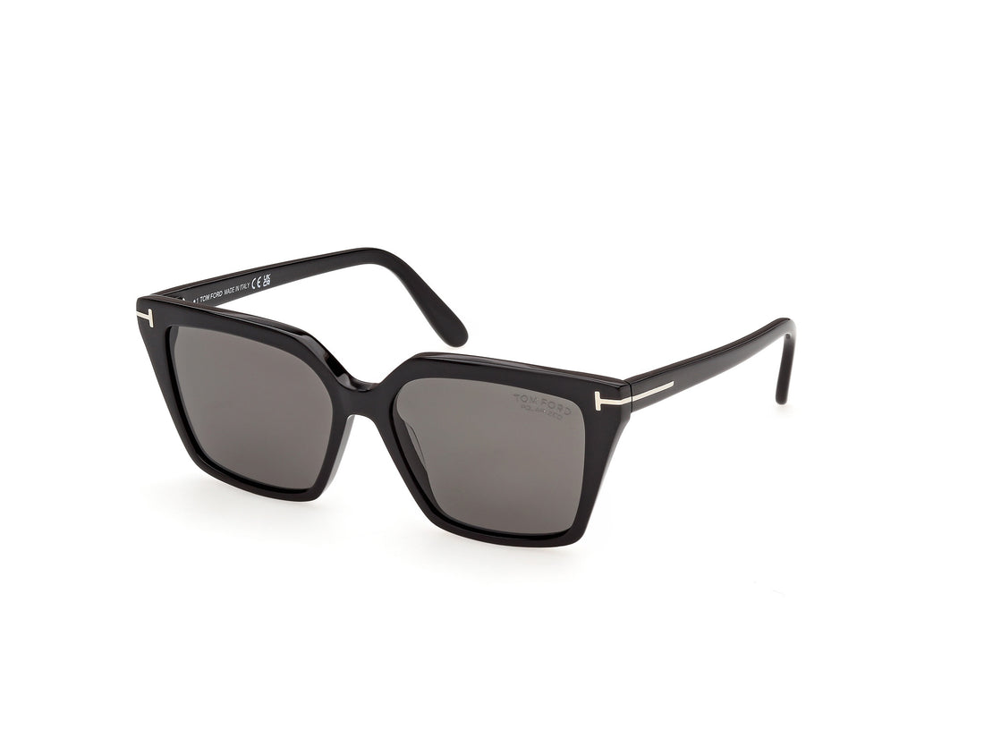 Lunettes de soleil tom ford ft1412 erin-02 01d negro square femenino taille 54mm - Vue détaillée