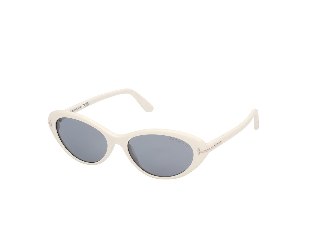 Lunettes de soleil tom ford ft1413 celina-02 21a blanco oval femenino taille 55mm - Vue principale
