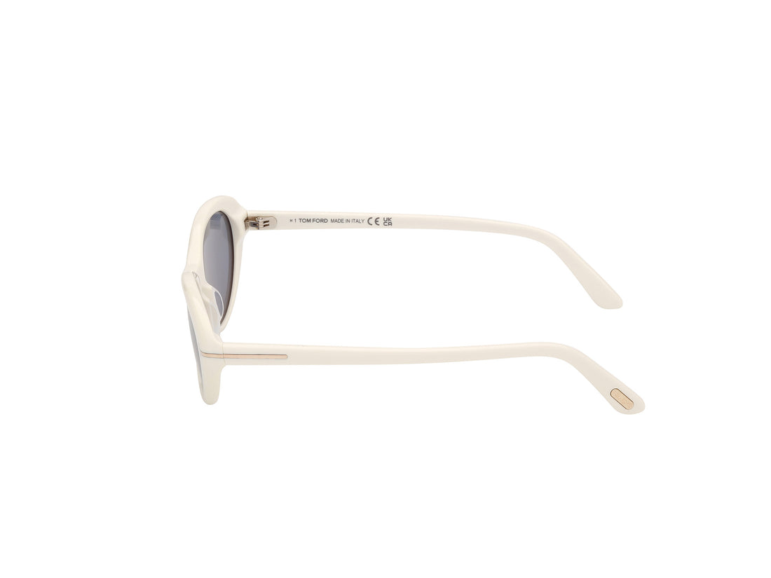 Lunettes de soleil tom ford ft1413 celina-02 21a blanco oval femenino taille 55mm - Vue détaillée