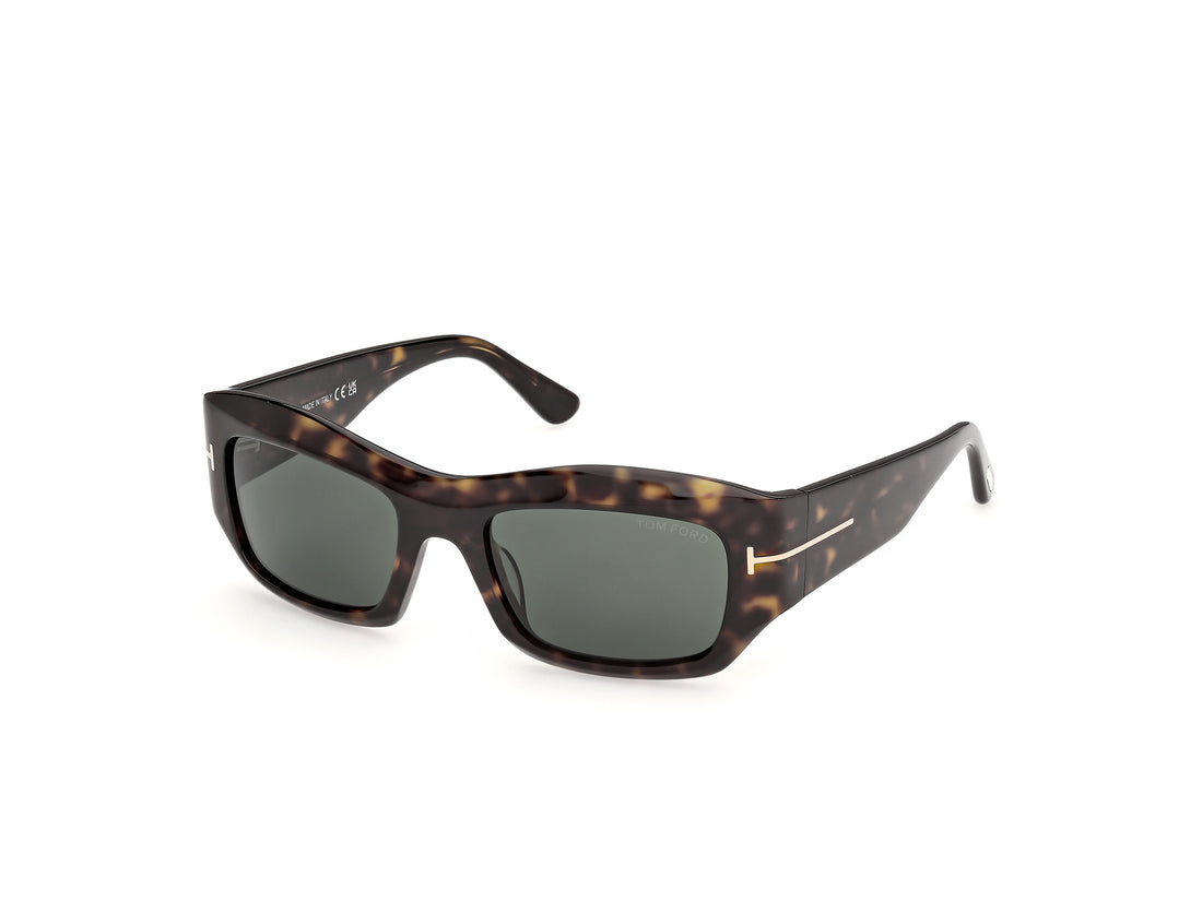 Lunettes de soleil tom ford ft1414 olga-02 52n havana rectangular femenino taille 52mm - Vue principale