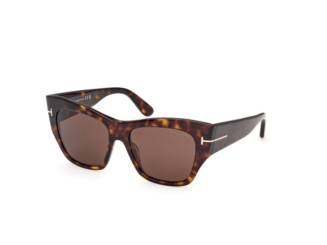Lunettes de soleil tom ford ft1417 margot-02 52e havana butterfly femenino taille 54mm - Vue principale