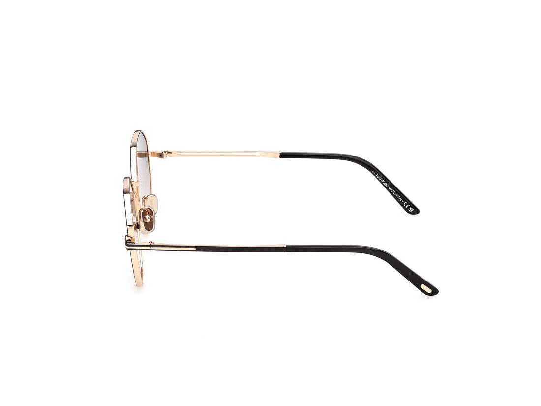 Lunettes de soleil tom ford ft1421 francesca-02 01b negro geometric femenino taille 53mm - Vue détaillée