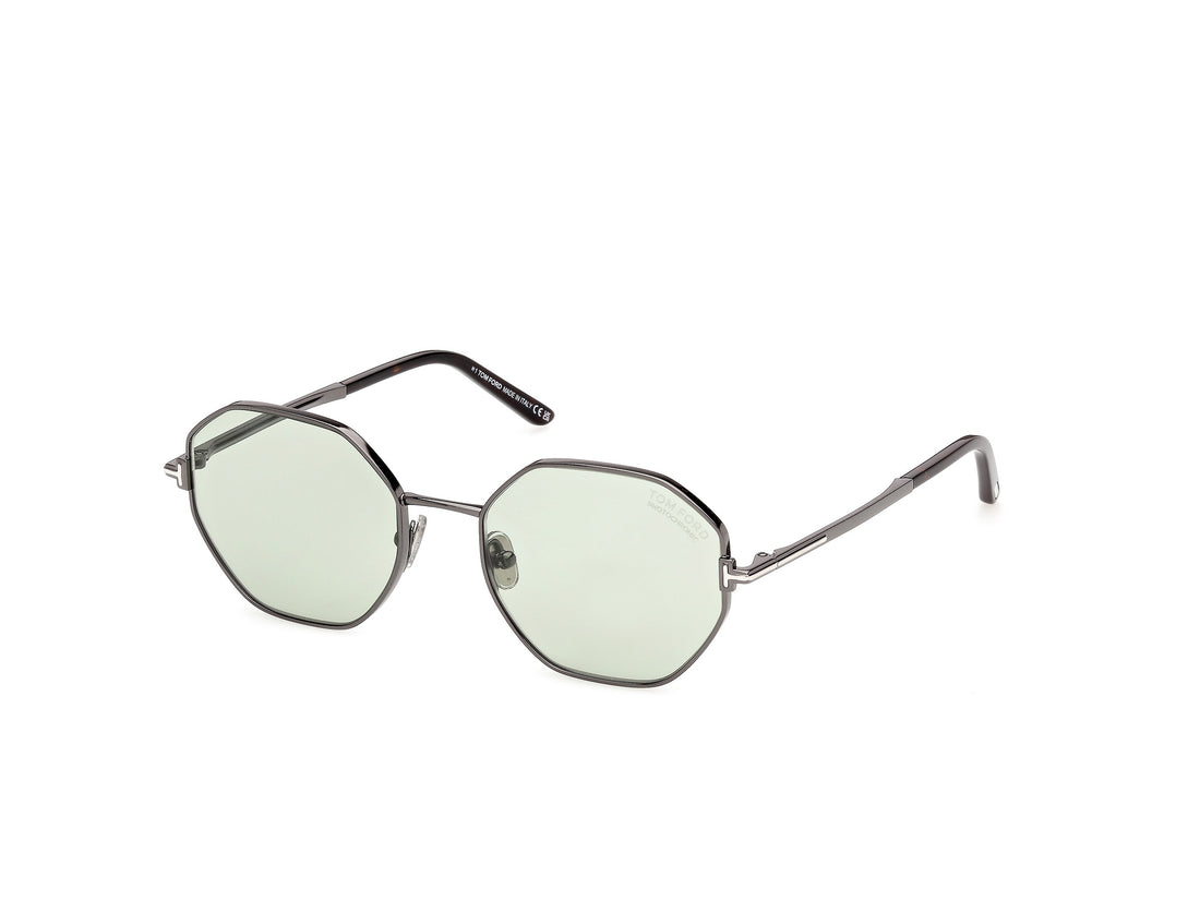 Lunettes de soleil tom ford ft1421 francesca-02 08n plateado geometric femenino taille 53mm - Vue principale