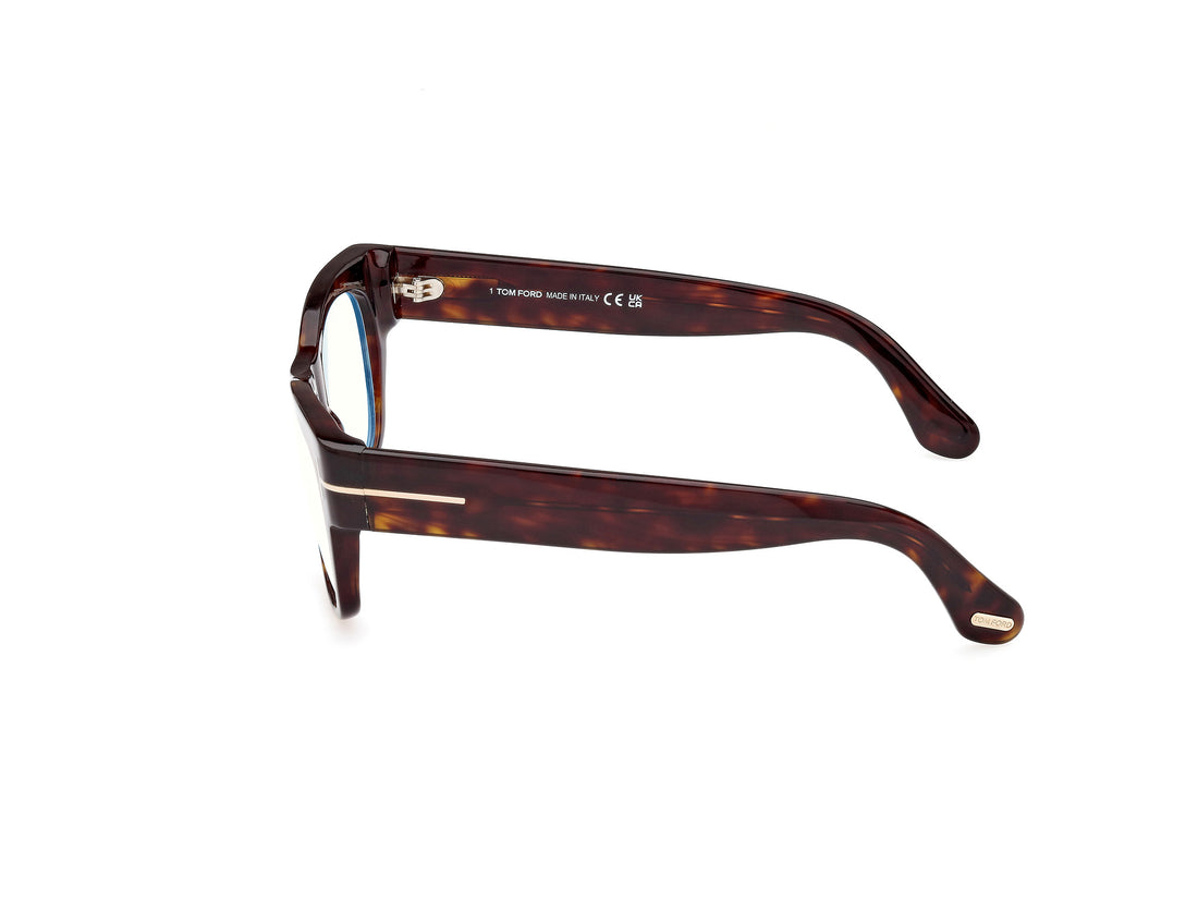 Óculos graduados tom ford ft5040-b 052 havana rectangular masculino tamanho 52mm - Vista de detalhe
