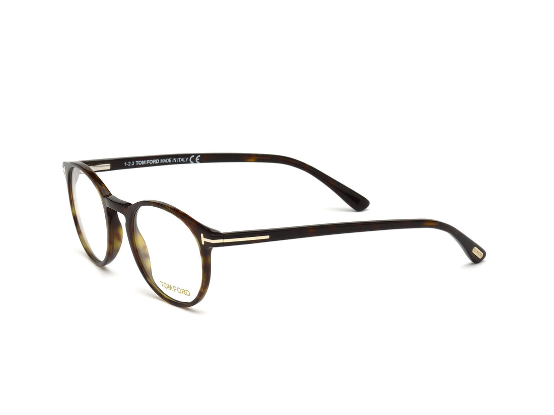 Occhiali da vista tom ford ft5294 052 havana round masculino taglia 48mm - Vista dettagliata