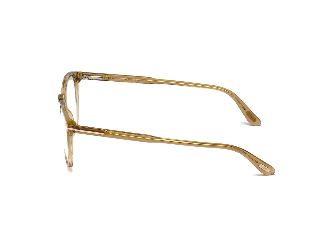 Óculos graduados tom ford ft5401 045 marron round unisex tamanho 49mm - Vista de detalhe