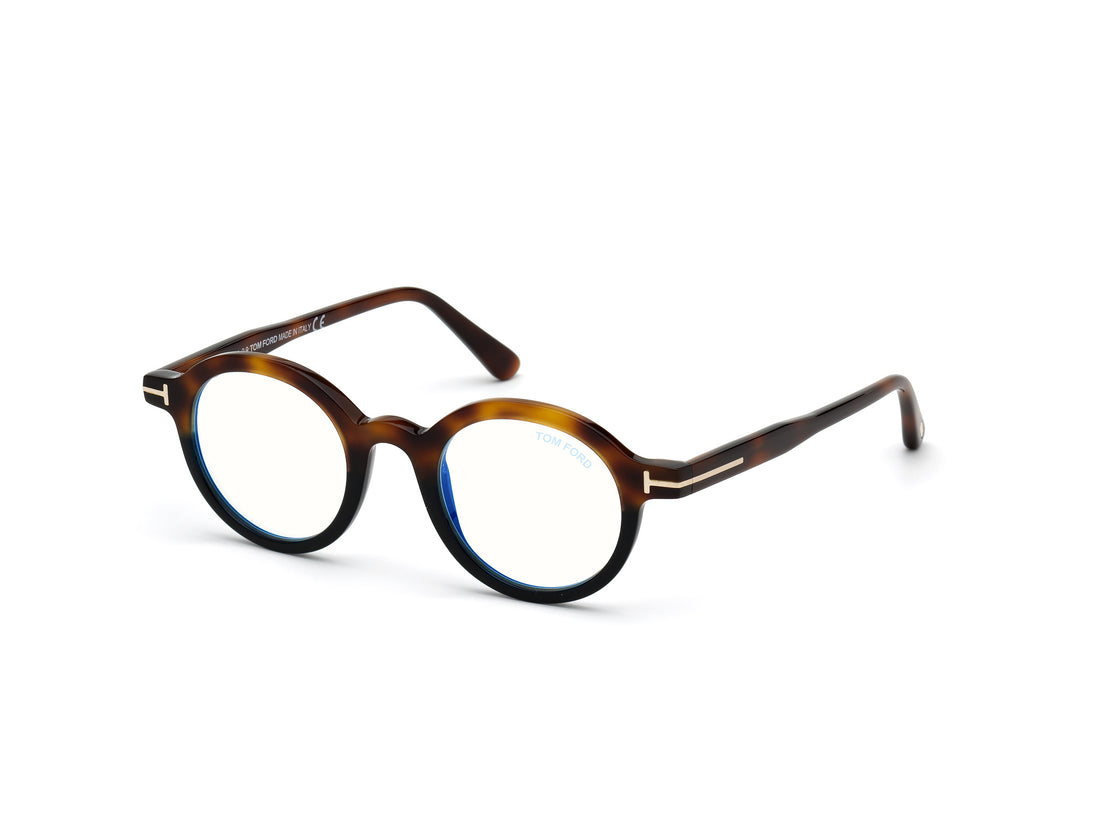 Occhiali da vista tom ford ft5664-b 056 havana round unisex taglia 45mm - Vista principale