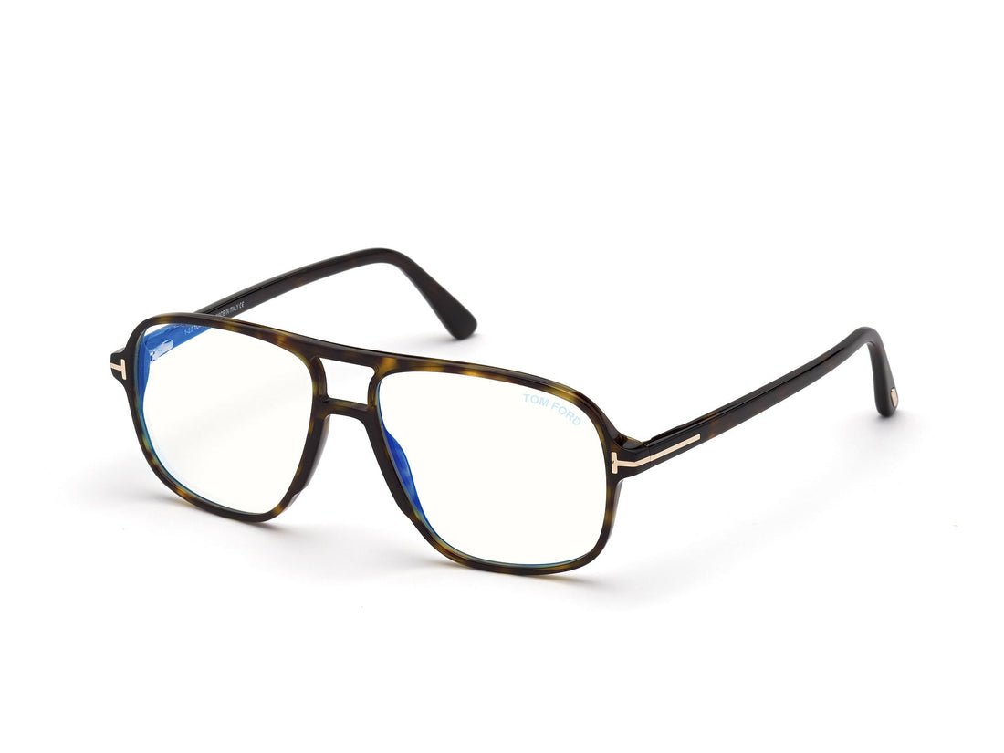 Glasögon tom ford ft5737-b 052 havana navigator masculino storlek 56mm - Huvudvy