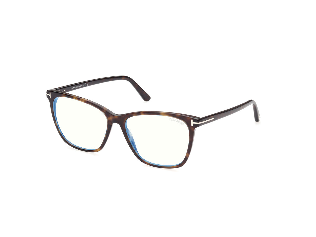 Óculos graduados tom ford ft5762-b 052 havana square femenino tamanho 55mm - Vista principal