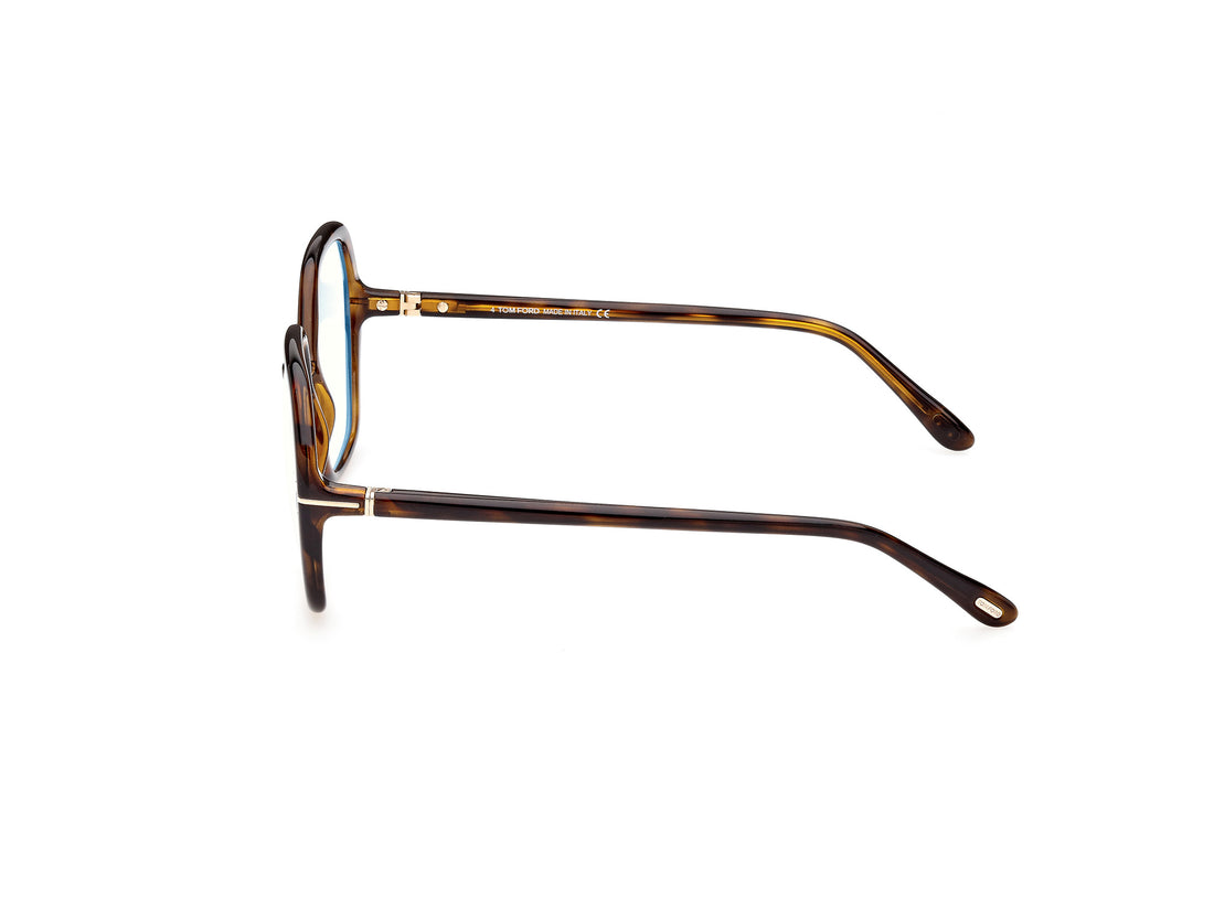 Gafas graduadas tom ford ft5814-b 052 havana geometric femenino talla 55mm - Vista de detalle