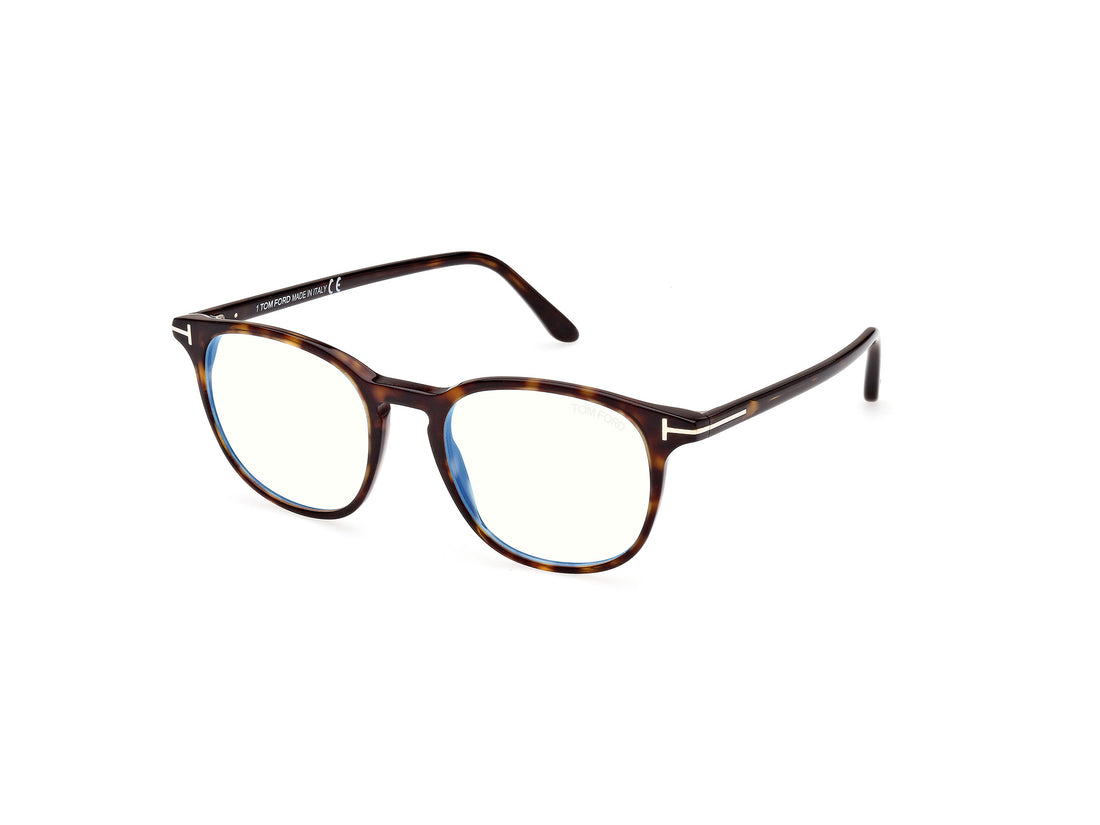 Óculos graduados tom ford ft5832-b 052 havana round masculino tamanho 50mm - Vista principal