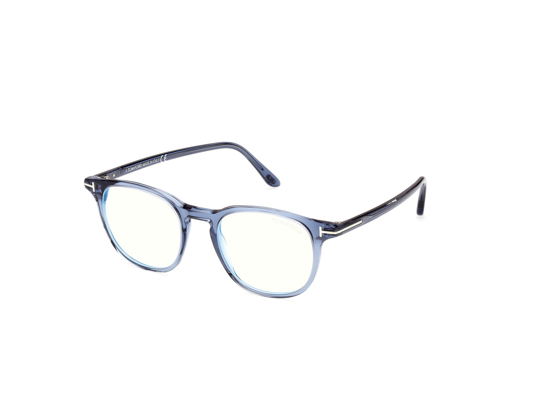 Occhiali da vista tom ford ft5832-b 090 azul round masculino taglia 50mm - Vista principale