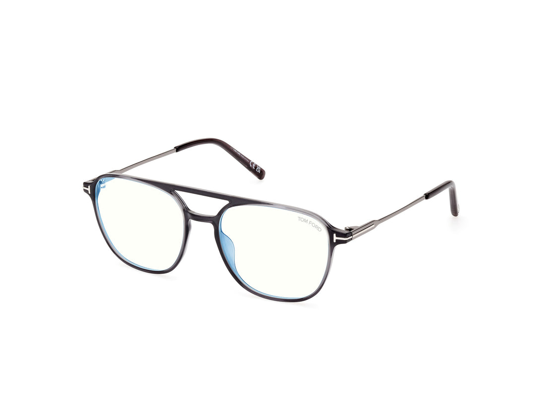 Óculos graduados tom ford ft5874-b 020 gris pilot masculino tamanho 54mm - Vista principal