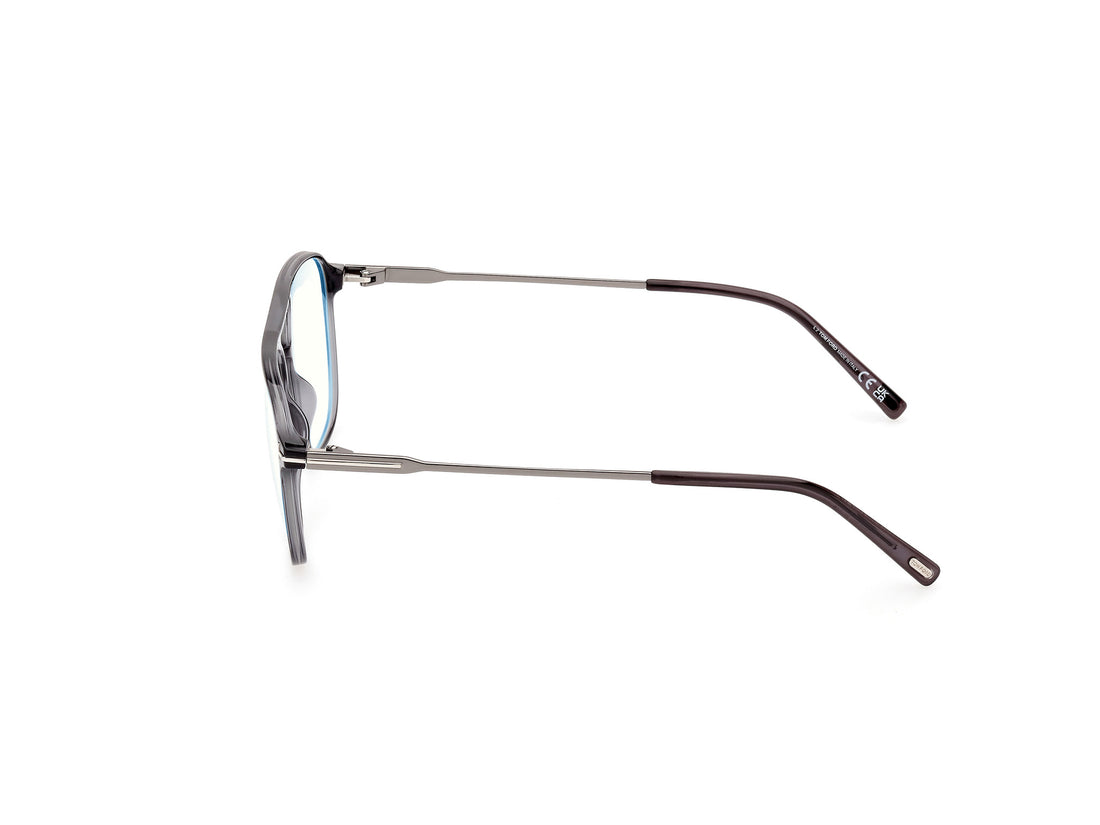 Óculos graduados tom ford ft5874-b 020 gris pilot masculino tamanho 54mm - Vista de detalhe
