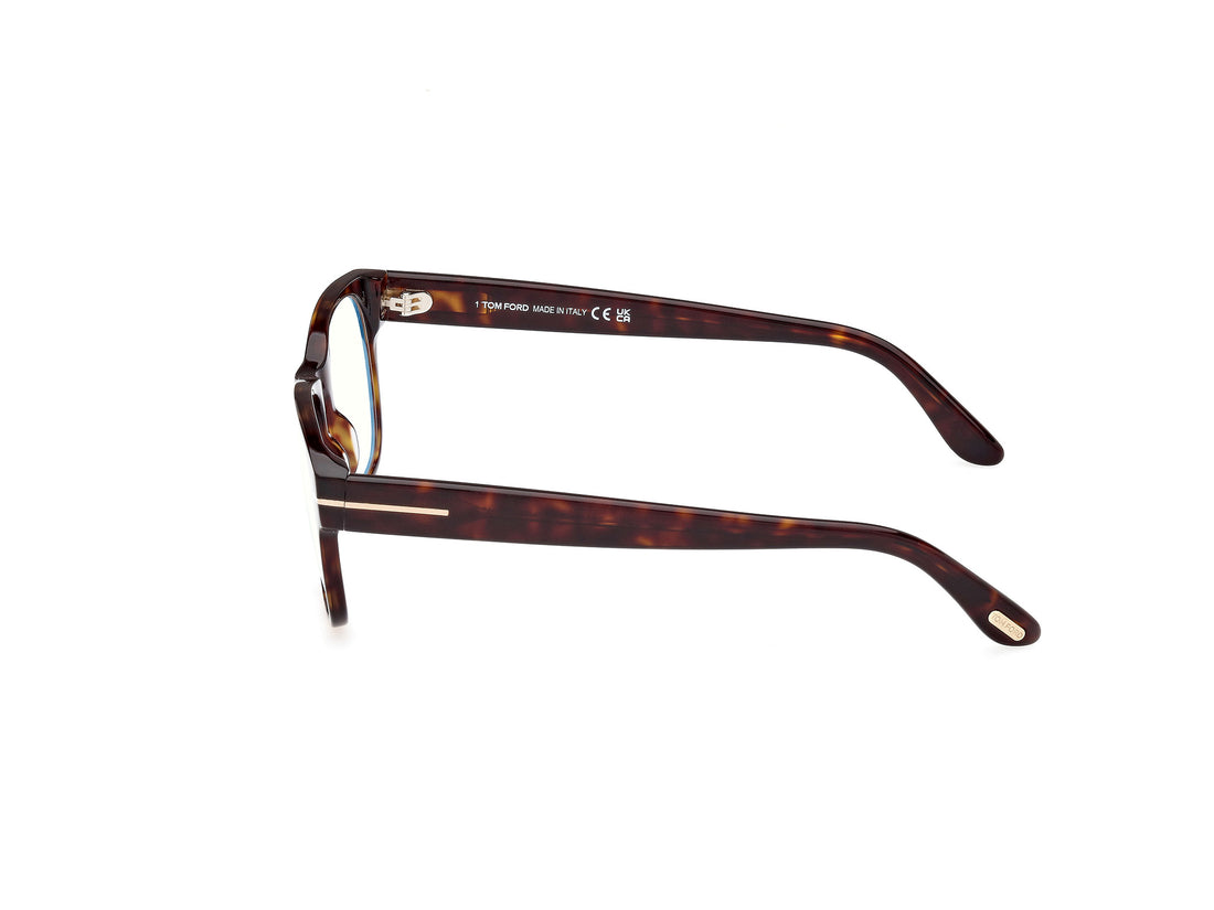 Óculos graduados tom ford ft5898-b 052 havana square masculino tamanho 52mm - Vista de detalhe