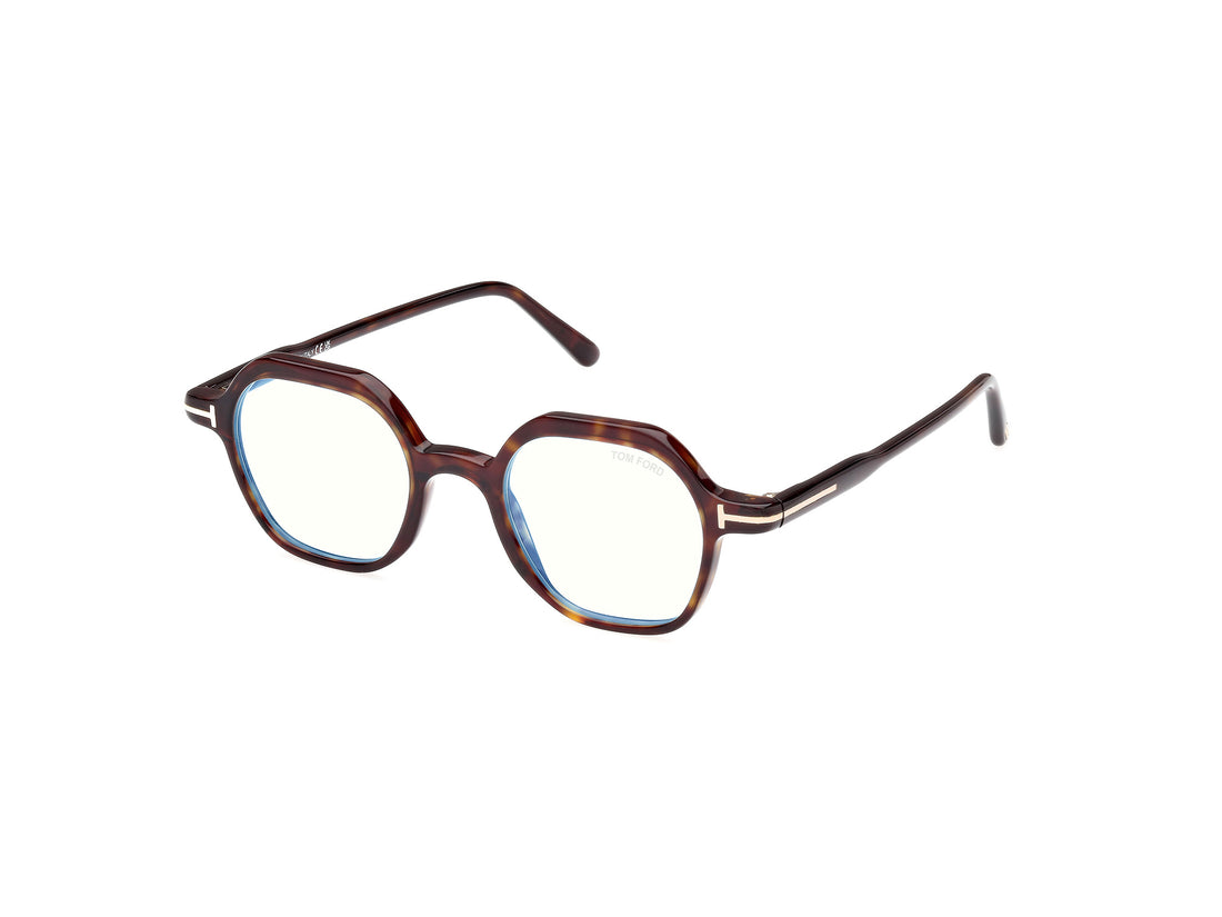 Óculos graduados tom ford ft5900-b 052 havana geometric masculino tamanho 46mm - Vista principal