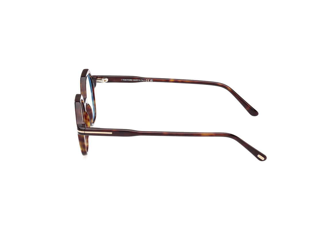 Óculos graduados tom ford ft5900-b 052 havana geometric masculino tamanho 46mm - Vista de detalhe