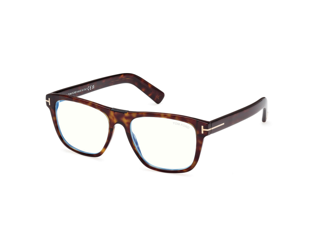 Óculos graduados tom ford ft5902-b 052 havana square masculino tamanho 54mm - Vista principal