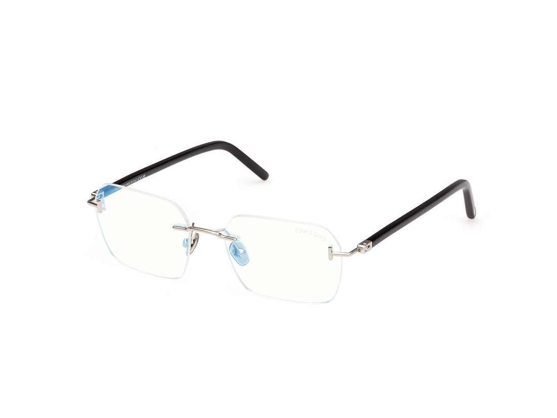 Óculos graduados tom ford ft5934-b 016 plateado rectangular masculino tamanho 54mm - Vista principal
