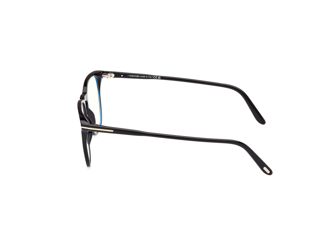 Óculos graduados tom ford ft5937-b 001 negro square masculino tamanho 52mm - Vista de detalhe