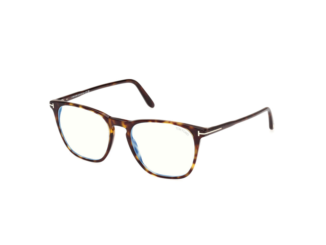 Óculos graduados tom ford ft5937-b 052 havana square masculino tamanho 52mm - Vista principal