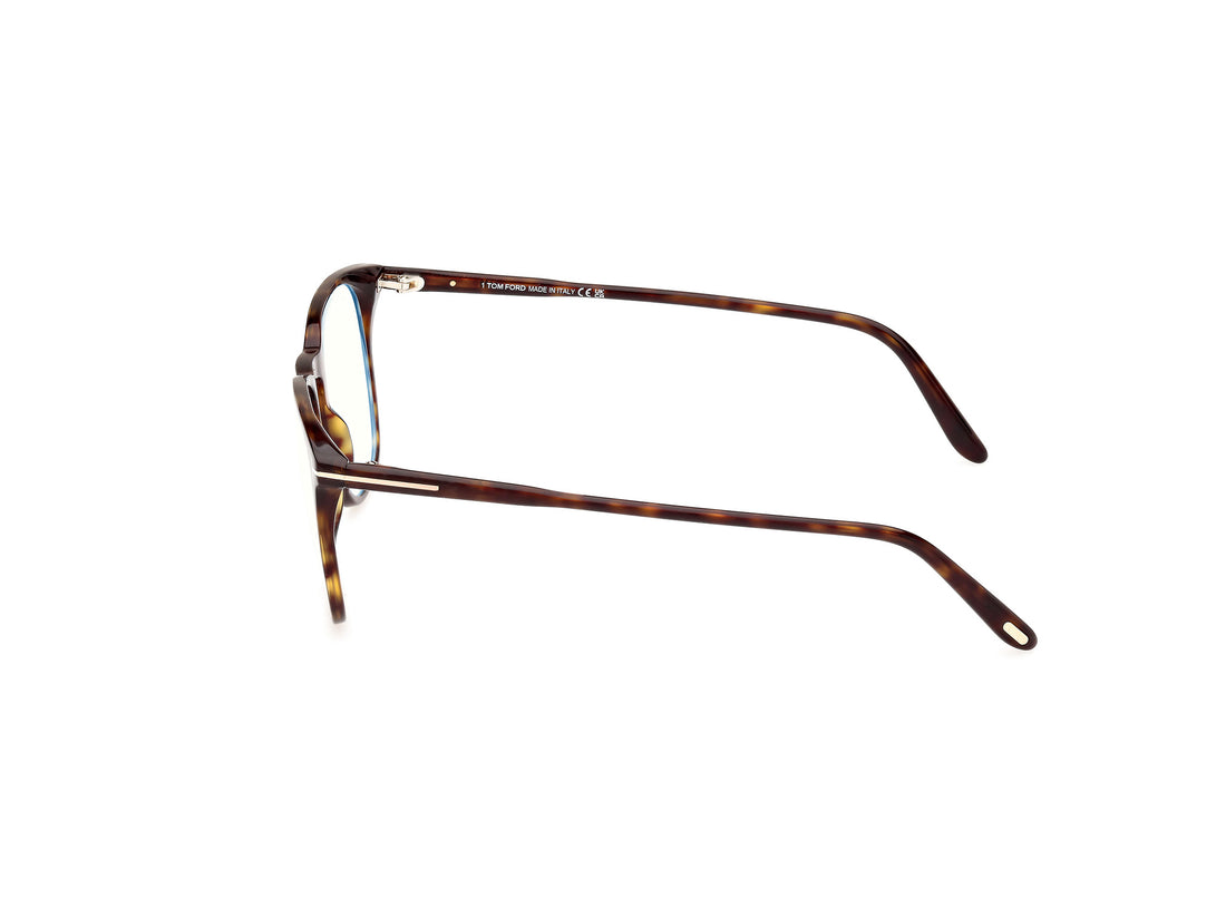 Óculos graduados tom ford ft5937-b 052 havana square masculino tamanho 52mm - Vista de detalhe