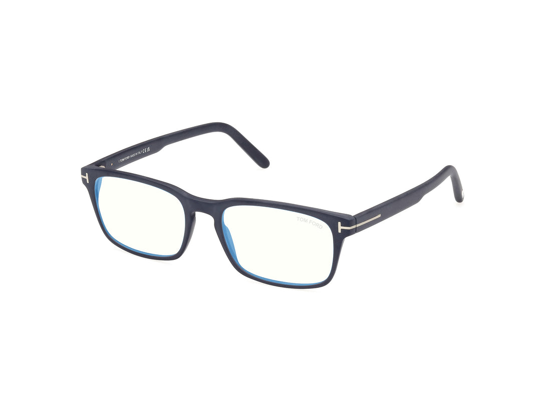 Prescription glasses tom ford ft5938-b 091 azul rectangular masculino size 54mm - Main view