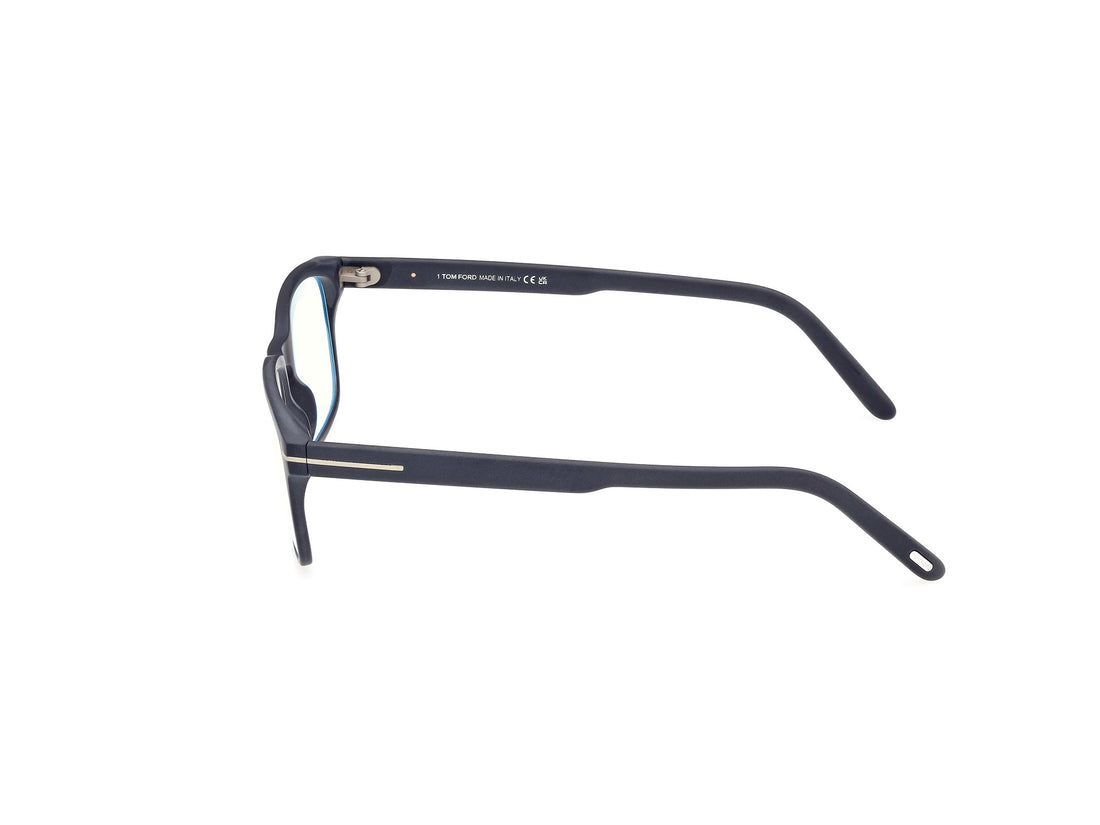 Prescription glasses tom ford ft5938-b 091 azul rectangular masculino size 54mm - Detailed view